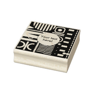 Misc shapes rubber stamp