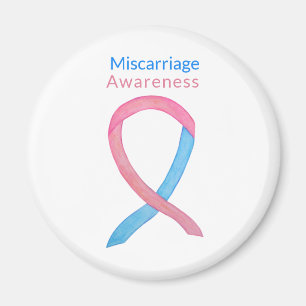 Miscarriage Awareness Ribbon Custom Art Magnet