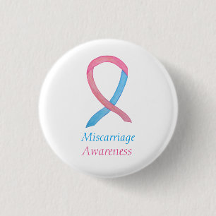 Miscarriage Awareness Ribbon Custom Art Pins