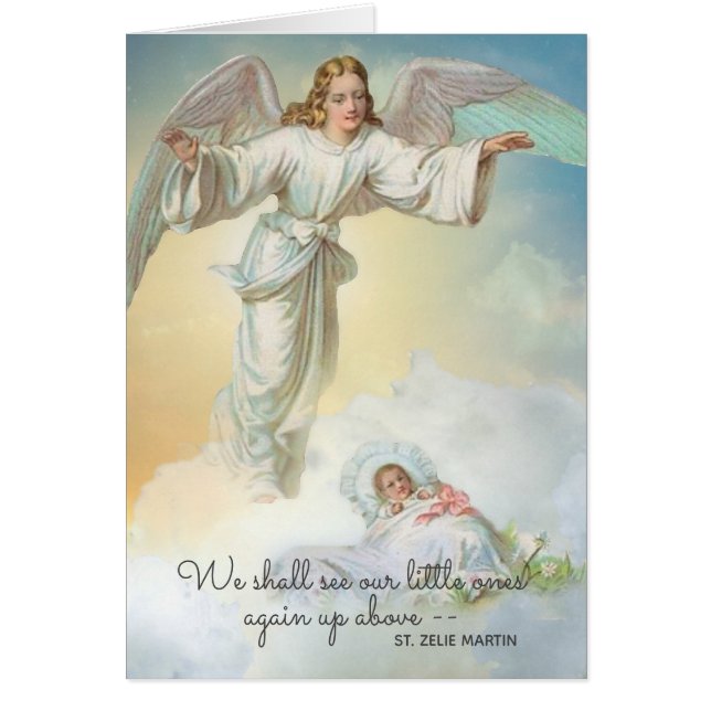 Miscarriage Baby Infant Loss Religious Angel (Front)