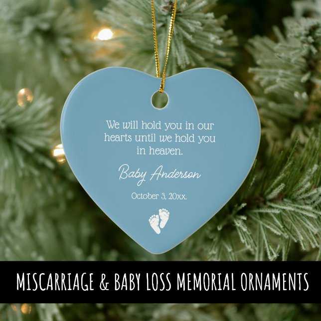 Miscarriage / Baby Loss Memorial Christmas Ceramic Ornament (Creator Uploaded)