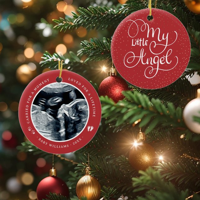 Miscarriage / Baby Loss Memorial Christmas Ceramic Ornament (Creator Uploaded)