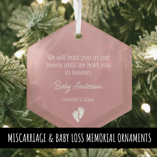 Miscarriage / Baby Loss Memorial Christmas Glass Tree Decoration (Creator Uploaded)