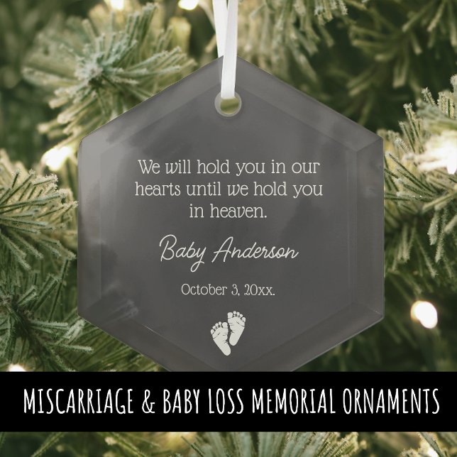 Miscarriage / Baby Loss Memorial Christmas Glass Tree Decoration (Creator Uploaded)
