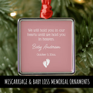 Miscarriage / Baby Loss Memorial Christmas Metal Ornament