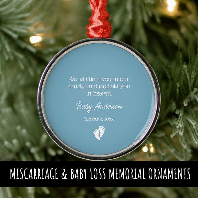 Miscarriage / Baby Loss Memorial Christmas Metal Ornament (Creator Uploaded)