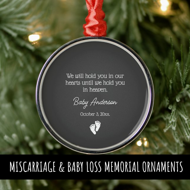 Miscarriage / Baby Loss Memorial Christmas Metal Ornament (Creator Uploaded)