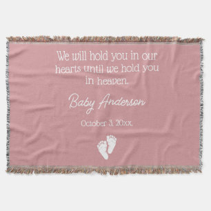Miscarriage / Baby Loss Memorial Throw Blanket