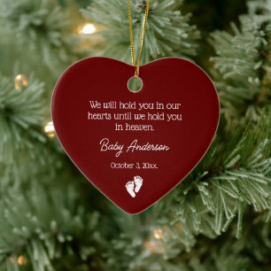 Miscarriage / Baby Loss Memorial Ultrasound Photo Ceramic Ornament