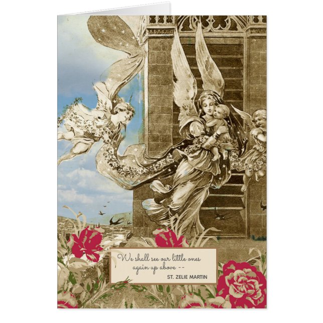 Miscarriage baby vintage angel Religious (Front)