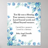 Miscarriage Condolence Forget Me Not Baby Angel