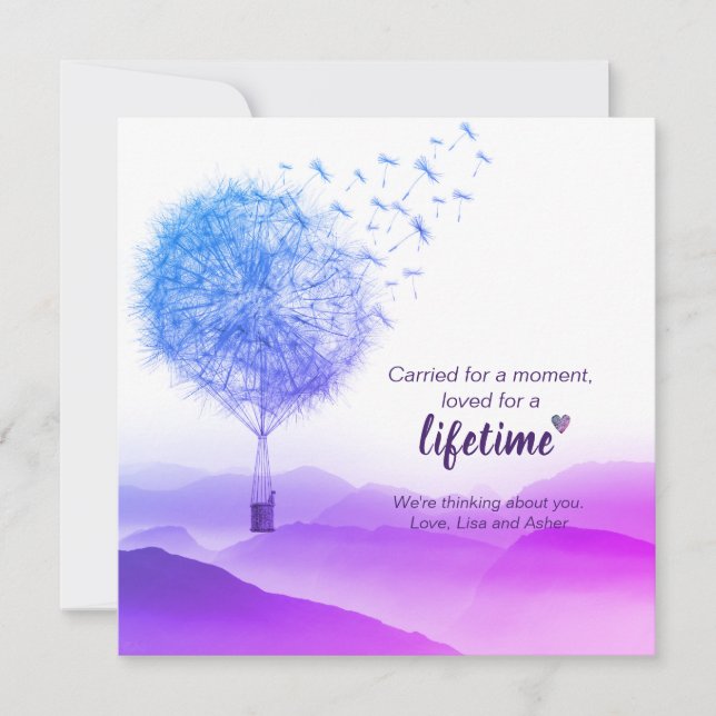 Miscarriage | stillbirth | carried for a moment | card (Front)