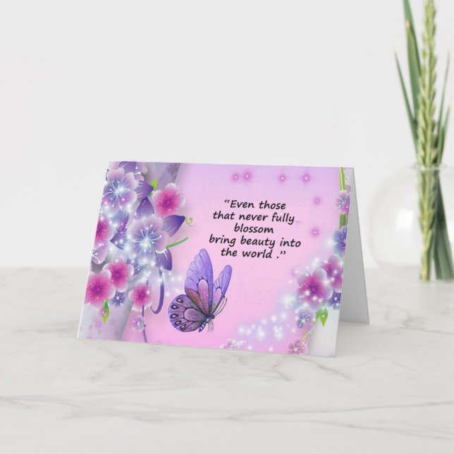 Miscarriage Sympathy Card/Stillbirth Card (Front)