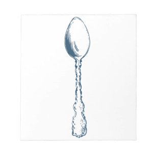 Miscellaneous - Blue Vintage: Spoon Notepad