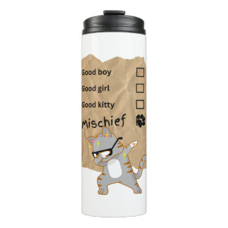 Mischeif cats thermal tumbler