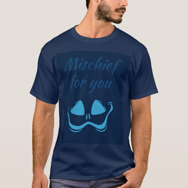 Mischief for you scary blue grimace T-Shirt (Front)