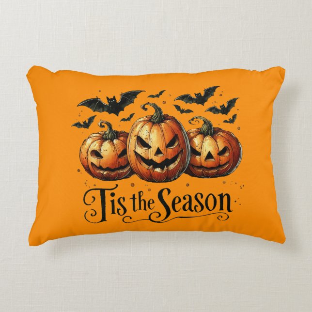 Mischief in the Pumpkin Chorus Decorative Cushion (Front)