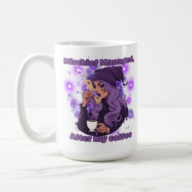 Mischief managed coffee mug (Left)