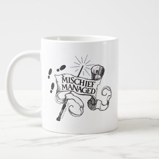 Mischief Managed Large Coffee Mug (Left)