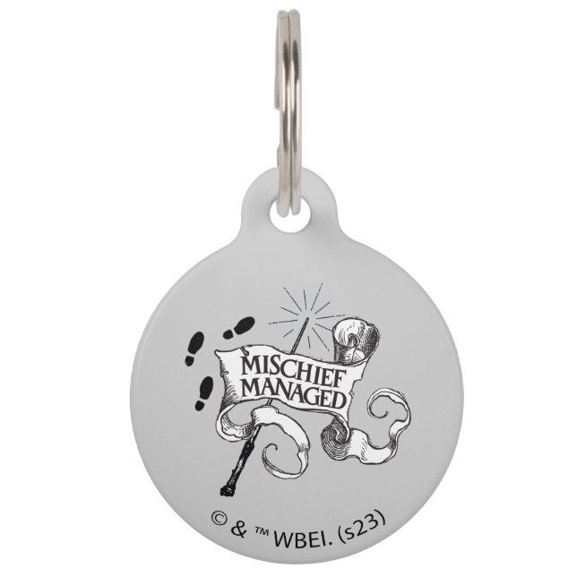 Mischief Managed Pet Tag (Front)