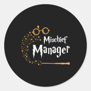 Mischief Manager - Family Mischief Matching Hallow Classic Round Sticker