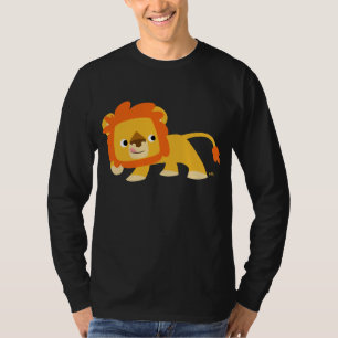 Mischievous Cartoon Lion long-sleeve T-shirt