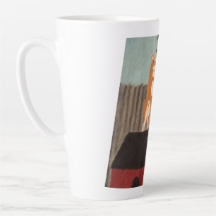 Mischievous Corgi Latte Mug