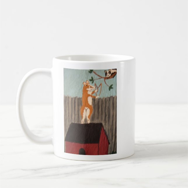 Mischievous Corgi Mug (Left)