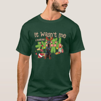 Mischievous Doberman Pinscher It Wasnt Me retro fr T-Shirt