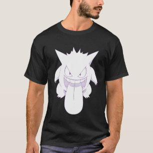 Mischievous Gengar Grin Retro Style T-Shirt