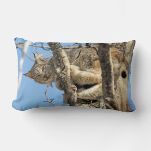 Mischievous Lynx Lumbar Cushion
