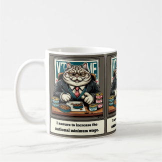 Mischievous Meows: The Crafty Cat Politician Coffee Mug