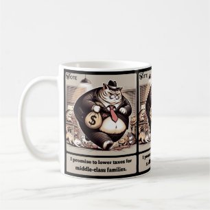 Mischievous Meows: The Crafty Cat Politician Coffee Mug