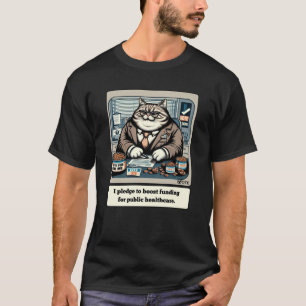 Mischievous Meows: The Crafty Cat Politician T-Shirt