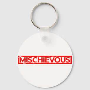 Mischievous Stamp Key Ring