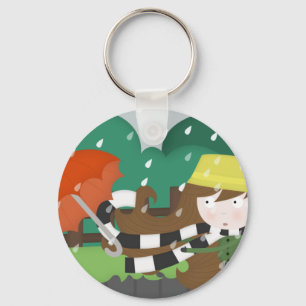 Mischievous wind key ring