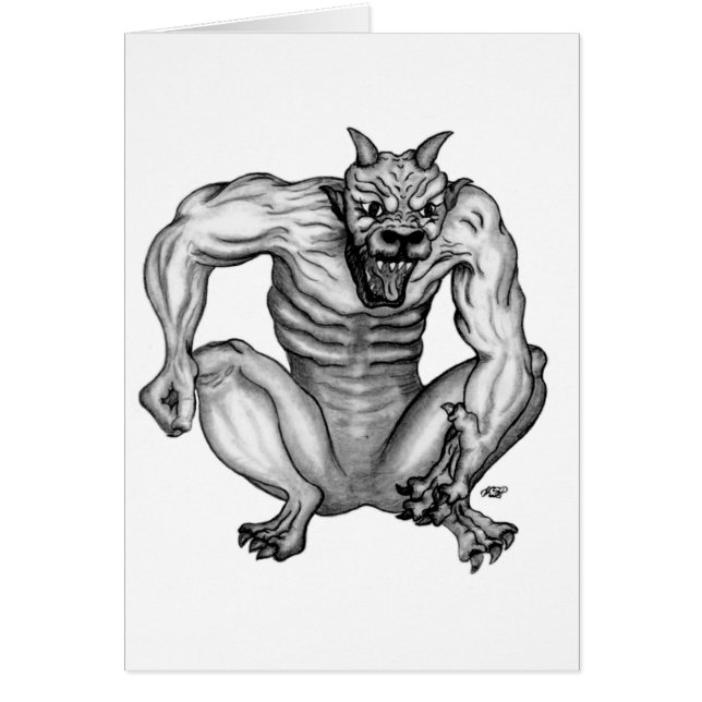 Mischwesen - Troll Teufel und Golem (Front)