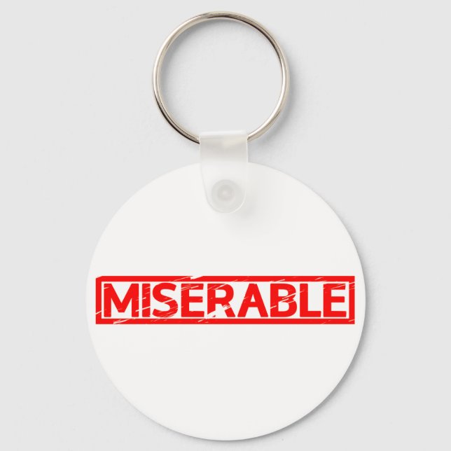 Miserable Stamp Key Ring (Front)