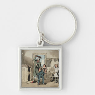 Misery, 1807 (etching) key ring
