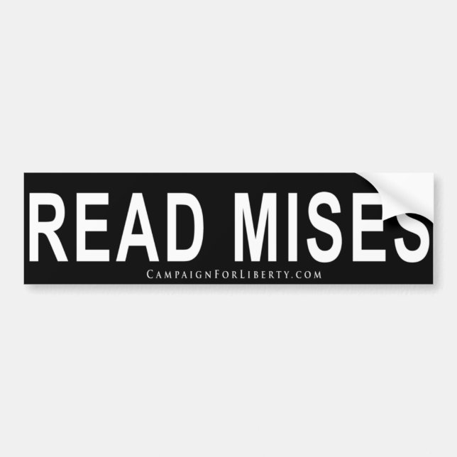 MISES BUMPER STICKER (Front)