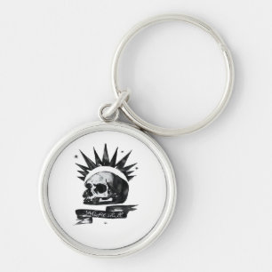 Misfit Skull Creative Character Art Style Key Ring