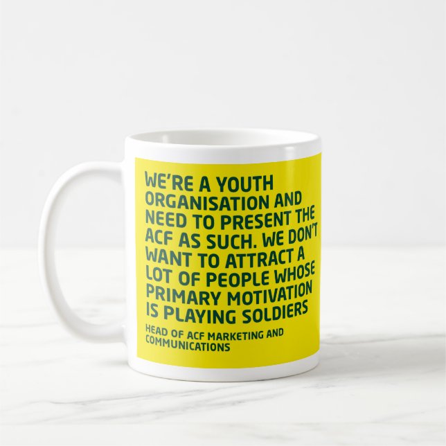 Misguided MARCOM Coffee Mug (Left)