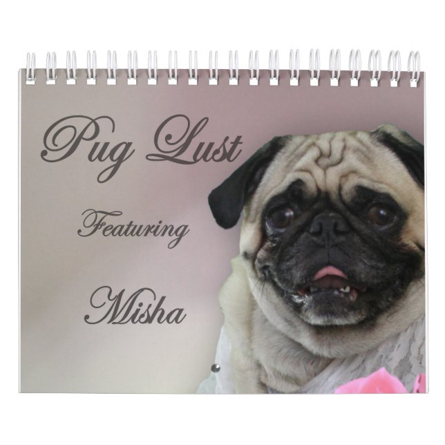 Misha for Pug Lust Lingerie Calendar (Cover)