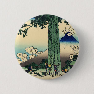 Mishima Pass in Kai Province 6 Cm Round Badge