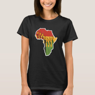Mishumaa Continent Candles  Kwanzaa T-Shirt