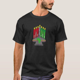Mishumaa With 7 Principle  Kwanzaa Kinara T-Shirt