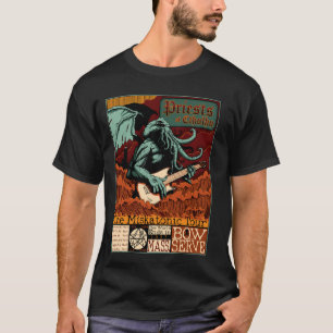 Miskatonic Cthulhu Great Rock Cosmic Horror Metal T-Shirt