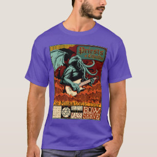 Miskatonic Cthulhu Great Rock Cosmic Horror Metal T-Shirt