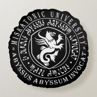 Miskatonic Gift - Miskatonic University Logo Round Cushion