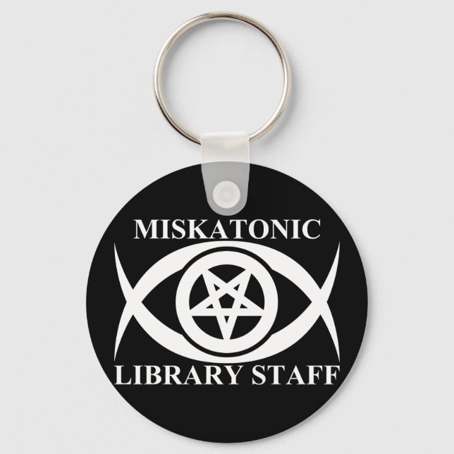 MISKATONIC LIBRARY STAFF KEY RING (Front)